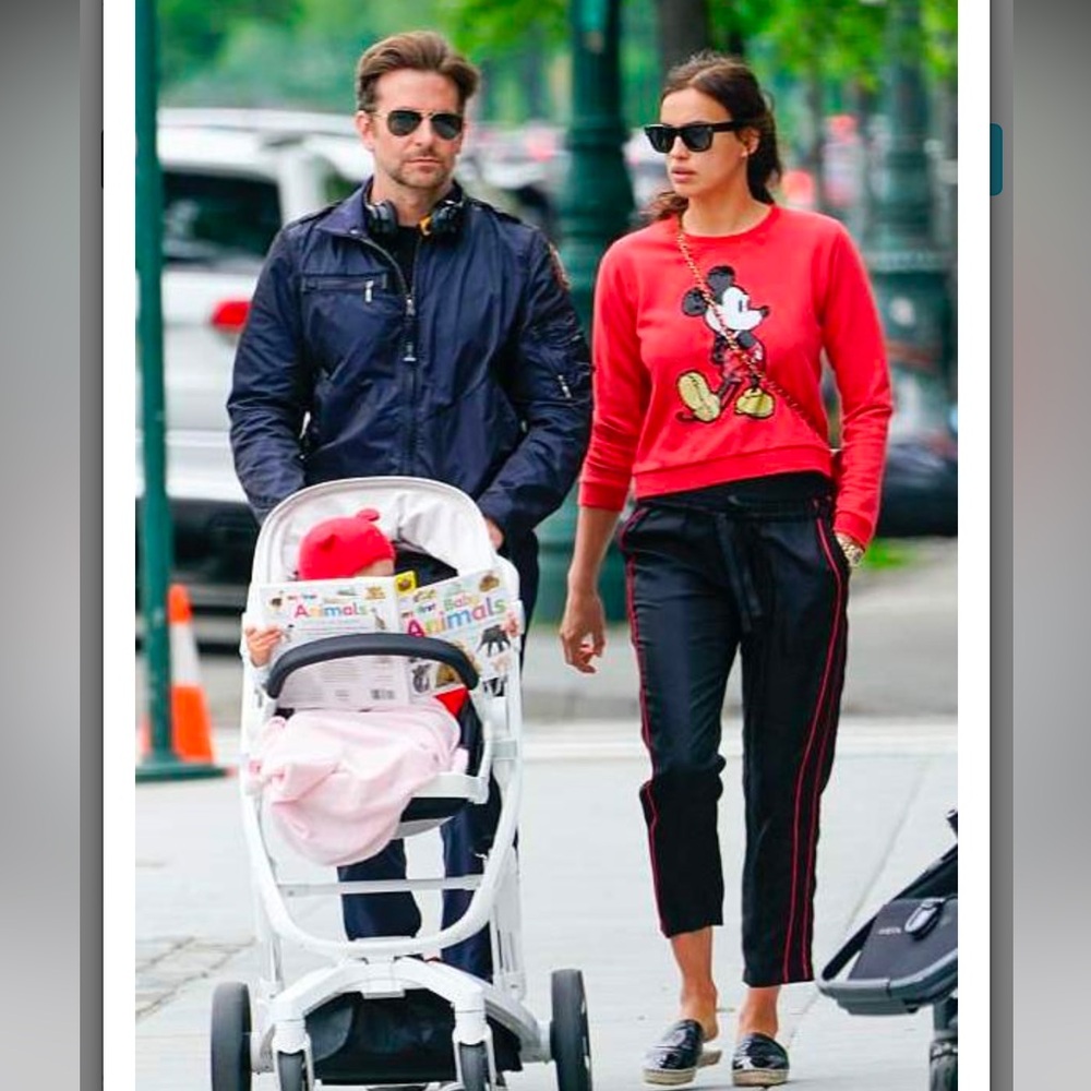 MARC JACOBS $495 RED SEQUIN MICKEY MOUSE COTTON SWEATSHIRT MADE IN ITALY